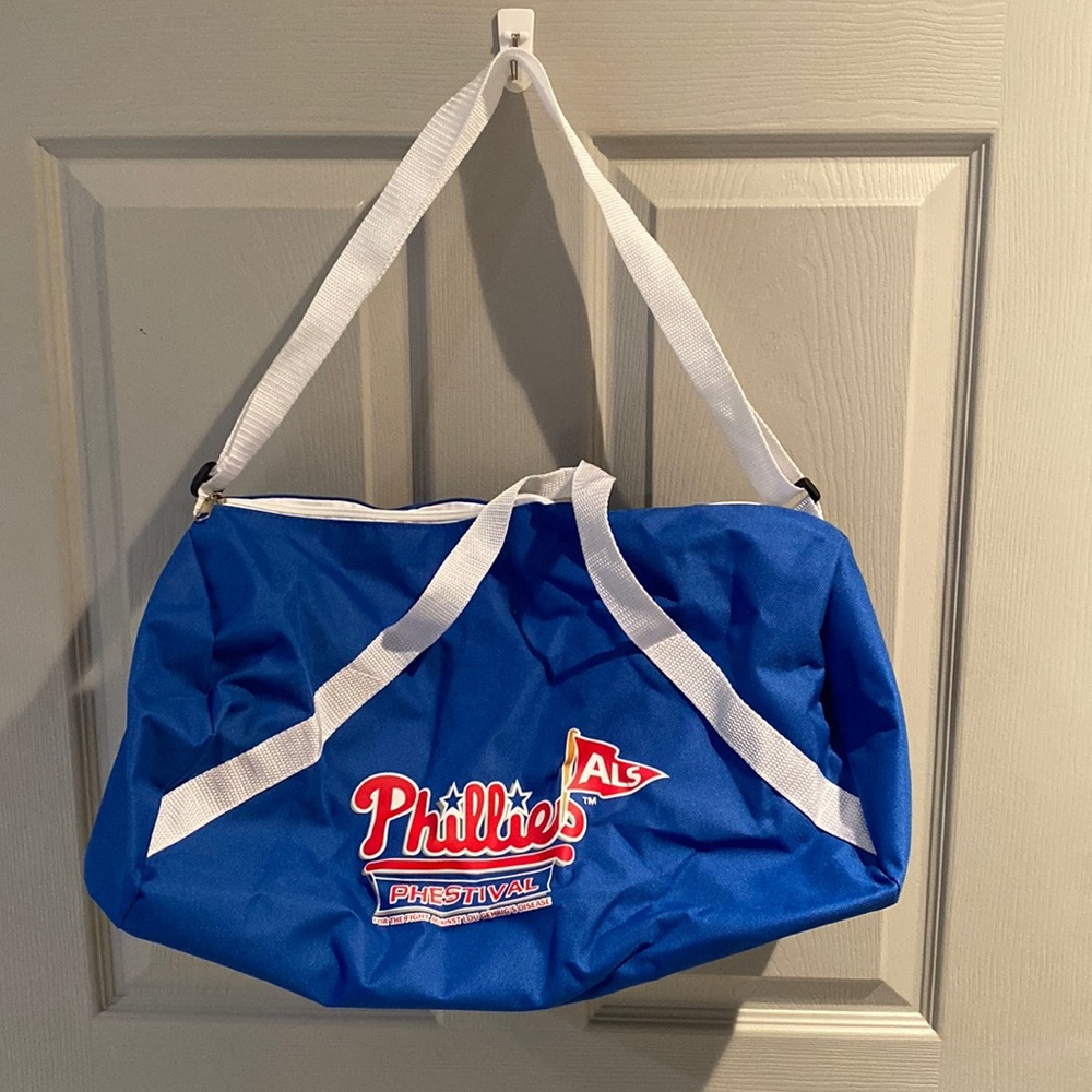 Philadelphia Phillies Blue Canvas Duffel Bag